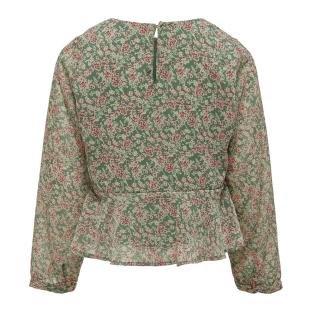 Girl's Fluid Blouse Green/Red Kids ONLY Kogdora Photo of the Espace des Marques %store% store - view of %key%