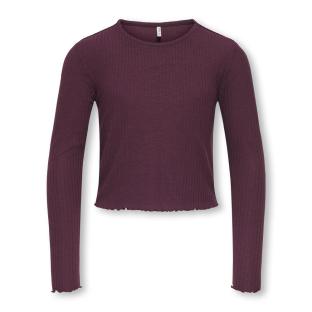 T-Shirt Manches Longues Prune Fille Kids ONLY Kognella vue 0