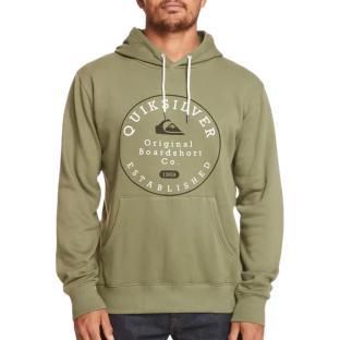 Sweat Vert Homme Quiksilver Circletrimhood vue 0