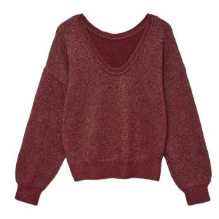 Pull Rouge Femme Vero Moda Mellie vue 2