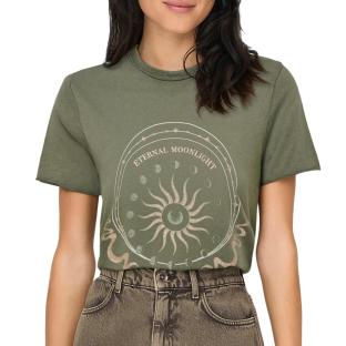 T-shirt Kaki Femme Only Lucy pas cher