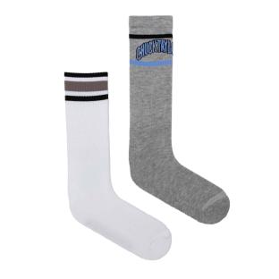 Chaussettes Grises/Blanches Homme Converse E1236H pas cher