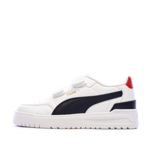 Baskets Blanches/Noires Garçon Puma 403740 pas cher
