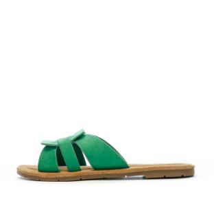 Claquettes Vertes Femme Chattawak Pace pas cher