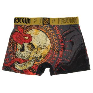 Boxer Gris/Rouge Homme Freegun Snake vue 2