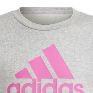 Sweat Gris Fille Adidas IC6118 vue 2