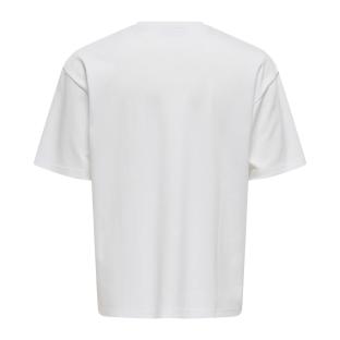 T-shirt Blanc Homme Only & Sons Caspian vue 2