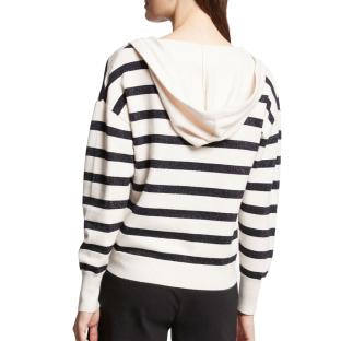 Pull Écru/Marine Femme Morgan Ballo vue 0