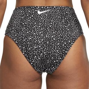 Bas de maillot de bain Femme Noir/Blanc Nike Reversible High Waist Cheeky Bottom vue 2