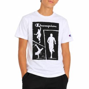 T-Shirt Blanc/Noir Homme Champion Active vue 0