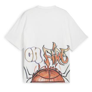 T-Shirt Blanc Homme Puma Getting Crafty Gender Neutral vue 2