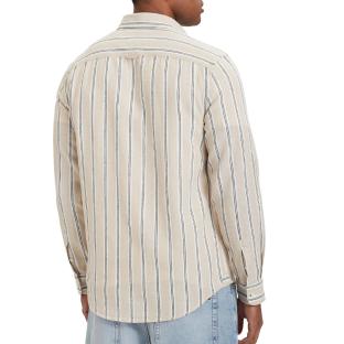 Chemise Beige/Blanc Homme Tommy Hilfiger Tjm Reg Linen vue 0