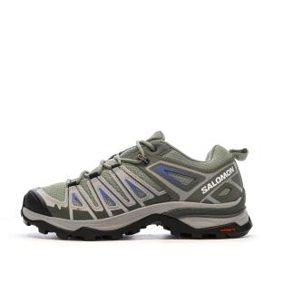 Chaussures de randonnées Grises/Vertes Homme Salomon Pioneer pas cher