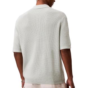 Polo Gris Homme Calvin Klein Jeans Waffle vue 0