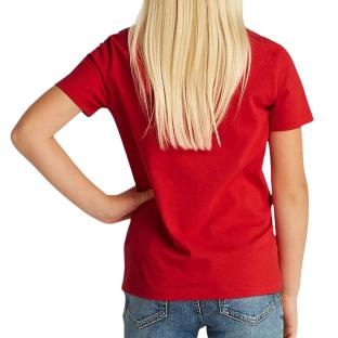 T-Shirt Rouge Fille Tommy Hilfiger Script vue 2