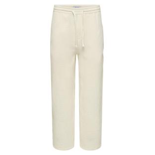 Pantalon Fluide Gaz de coton Écru Homme Only & Sons Onssinus 0158 vue 0