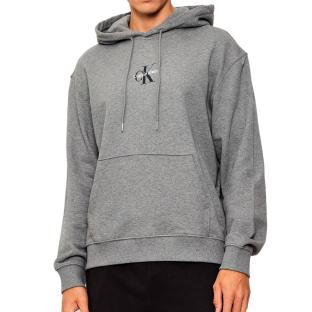 Sweat à Capuche Gris Homme Calvin Klein Jeans 350 Terry Micro pas cher