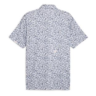 Polo de Golf Blanc/Marine Homme Puma Cloudspun Butterflies vue 2
