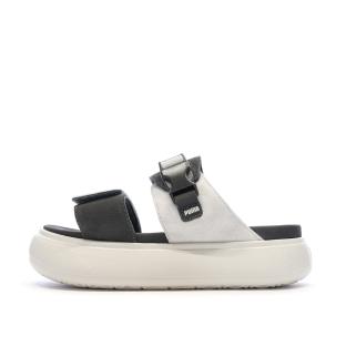 Claquettes Beige/Noire Femme Puma Suede pas cher