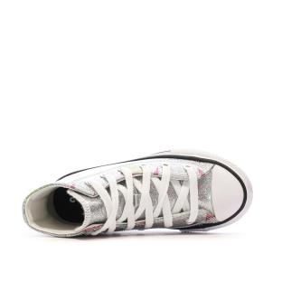 Baskets Grises à paillettes Fille Converse All Star Glitter vue 4