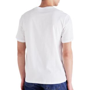 T-shirt Blanc/Bordeaux Homme Pepe jeans Eggo AQW vue 0