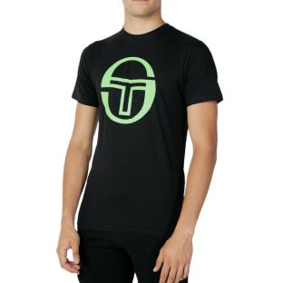 T-shirt Noir/Vert Homme Sergio Tacchini Stadium pas cher