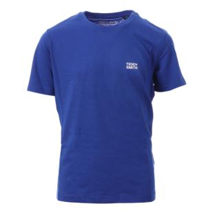 T-shirt Bleu Garçon Teddy Smith 61007414D pas cher
