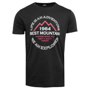T-shirt Noir Homme Best Mountain 2005 pas cher