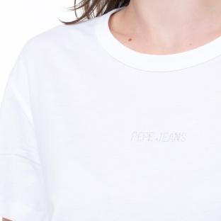T-Shirt Blanc Femme Pepe jeans Pjl L Nd vue 0
