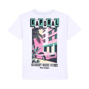 T-Shirt Blanc Garçon Kaporal Ostyn vue 2