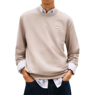 Sweat Beige Homme Tommy Hilfiger Badges vue 0
