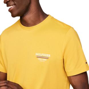T-shirt Jaune Homme Tommy Hilfiger Global vue 3