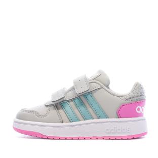Baskets Grise Fille Adidas Hoops 2.0 pas cher