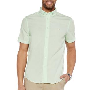Chemise Verte Homme Tommy Hilfiger Flex Poplins pas cher