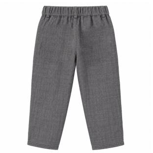 Pantalon Décontracté Gris Chiné Fille P'tit Mome Antoine vue 0