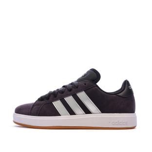 Baskets Noires Garçon Adidas Grand Court Base vue 0