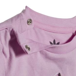 T-shirt Violet Fille Adidas HL9425 vue 2