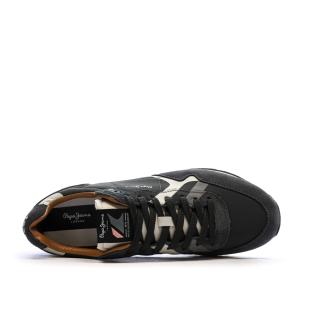 Baskets Noir/Rose Homme Pepe jeans Brit Prints vue 0