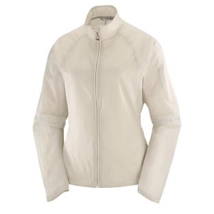 Chaqueta beige para mujer Salomon Sense Flow ver 0