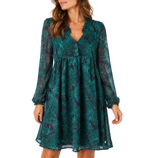 Robe Verte Femme Freeman Porter Rayane Checkers vue 0
