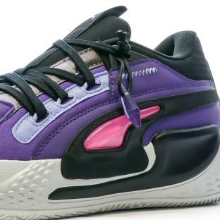 Chaussures de Basketball Violette Homme Puma Court Rider 378418 vue 7