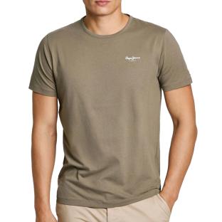 T-shirt Marron Homme Pepe Jeans Original Basic pas cher