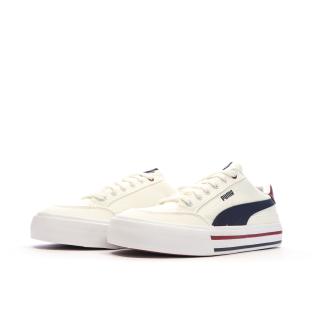 Baskets Blanches/Marine Homme Puma Court Classic vue 6
