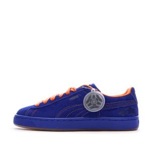 Baskets Bleues/Oranges Garçon Puma Suede Rocket League Jr pas cher