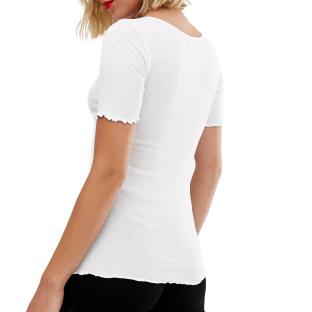 T-shirt Blanc Femme Brave Soul Lovely vue 2