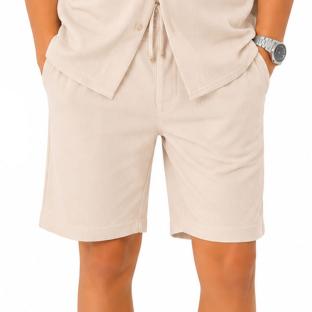 Short Beige Garçon Paname Brothers Poly Texture vue 0