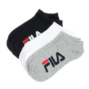 x3 Marine/Grau/Weiß Kinder Fila Calza Invisible Socken Ansicht 0