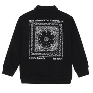 Sweat à Capuche Noir Garçon Kaporal Osmos vue 2
