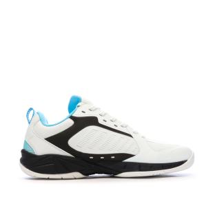 Chaussures de sport en salle Blanches/Noir/Bleu Homme Hummel Speed Court vue 2