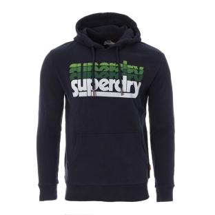 Sweat Marine Homme Superdry Stacked pas cher